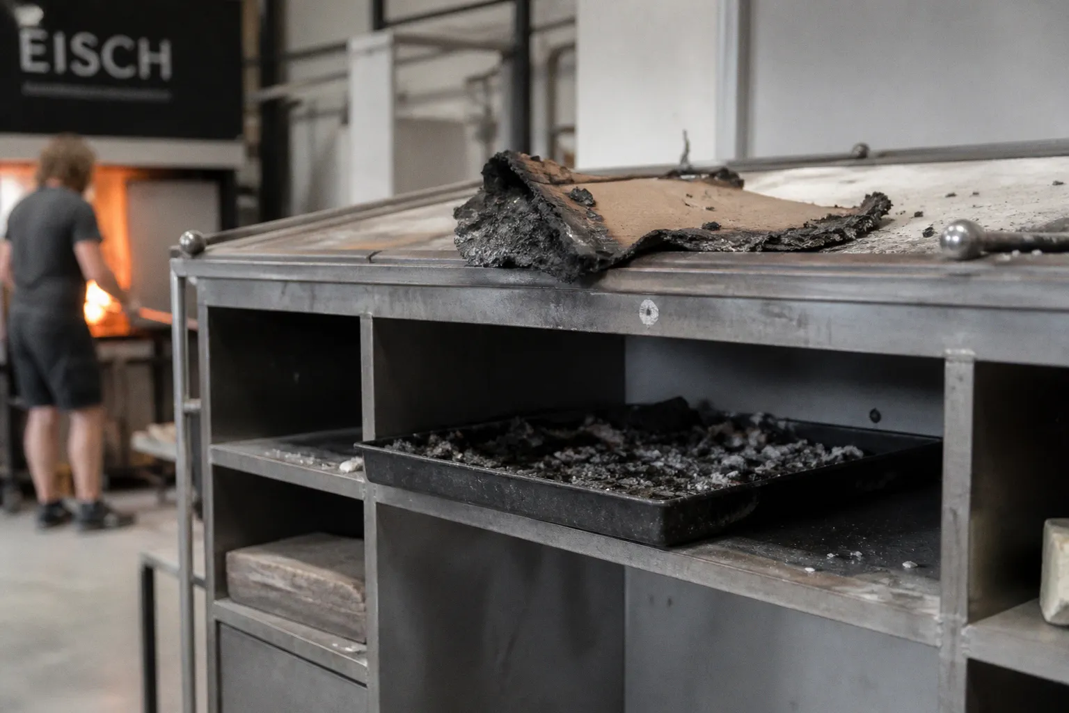 Brandschutz im Glasstudio: Warum Mikrofasertücher zur Gefahr werden