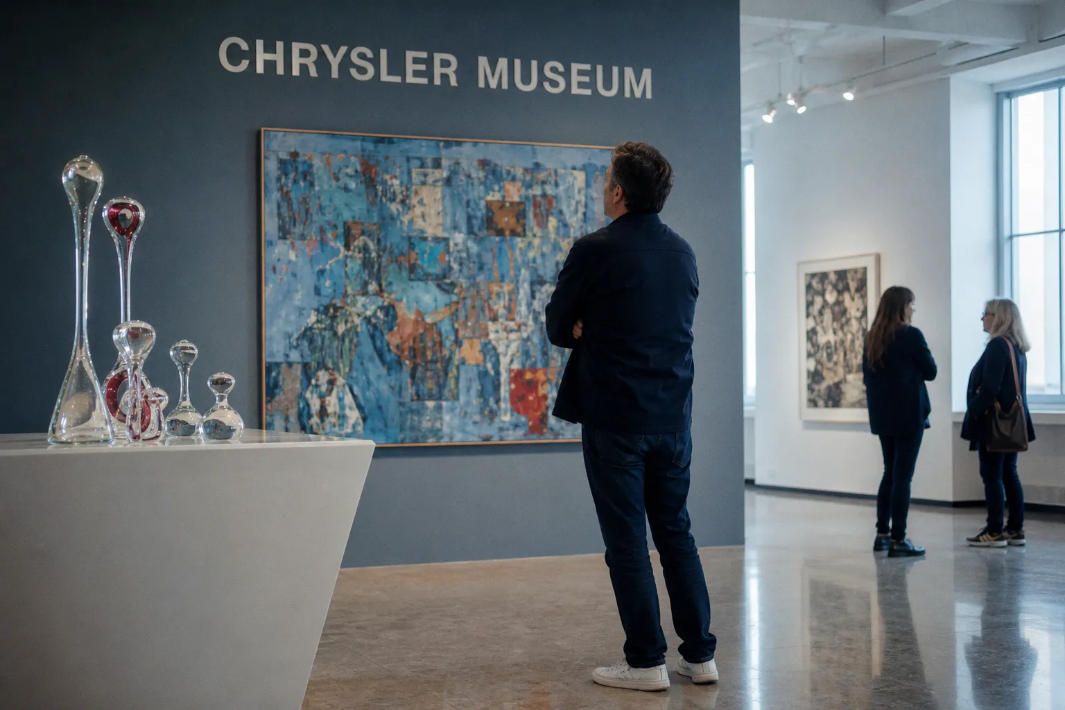 Danny White im Chrysler Museum: Zwischen Glaskunst und Malerei