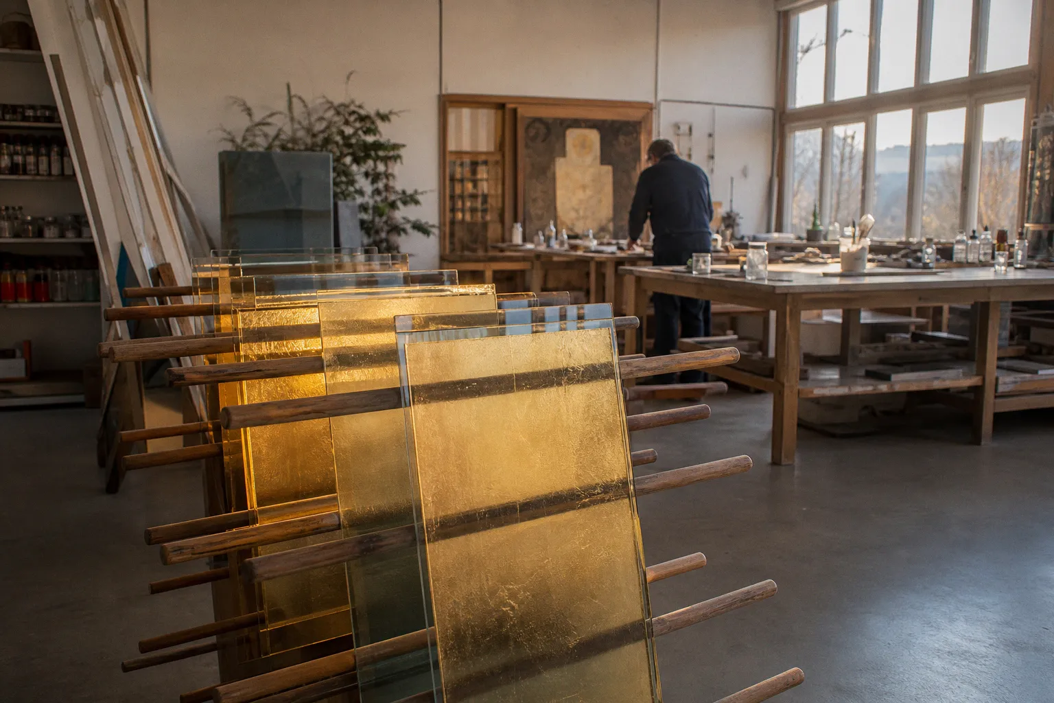 Hinterglasvergoldung: Die Blattgold-Technik in sechs Schritten