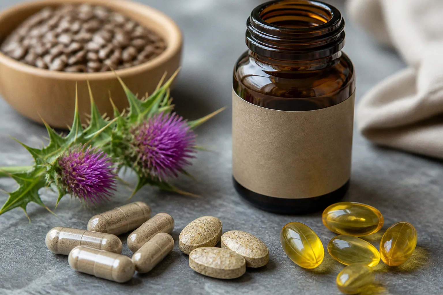 Mariendistel und Leber entgiften: 9 Produkte sachlich eingeordnet