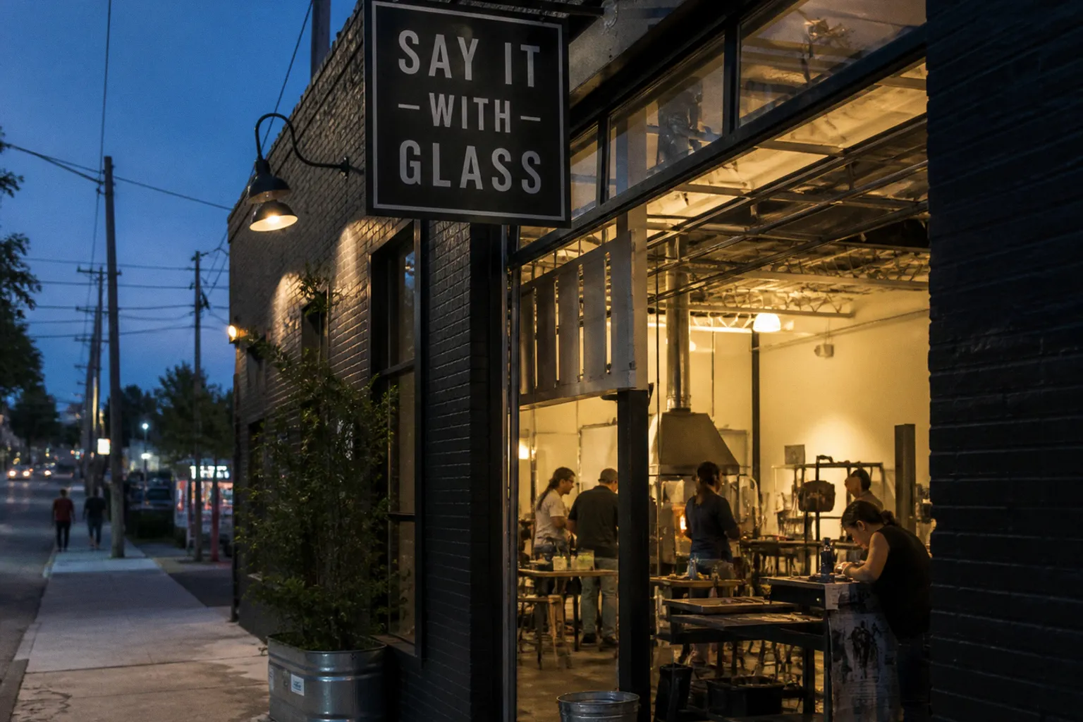 Neues Glasstudio Say It With Glass in Carrboro: Zwischen Kunstanspruch und Mitmach-Angebot