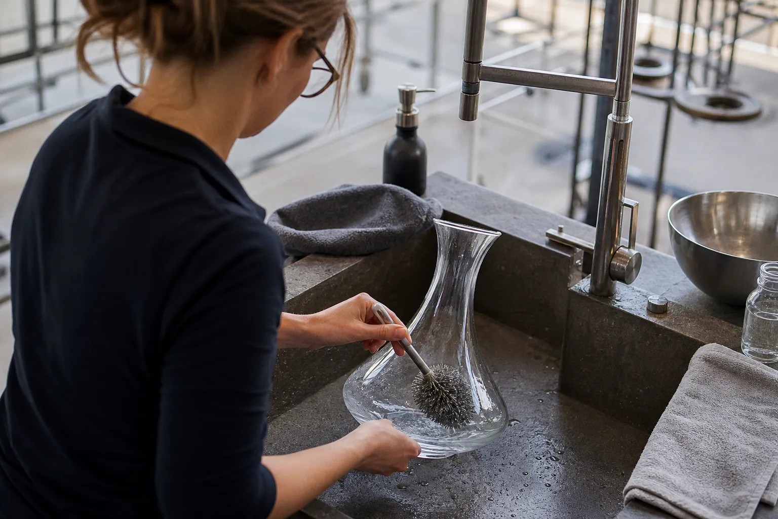 No-Drop-Effekt zerstört: Eisch-Dekanter richtig reinigen