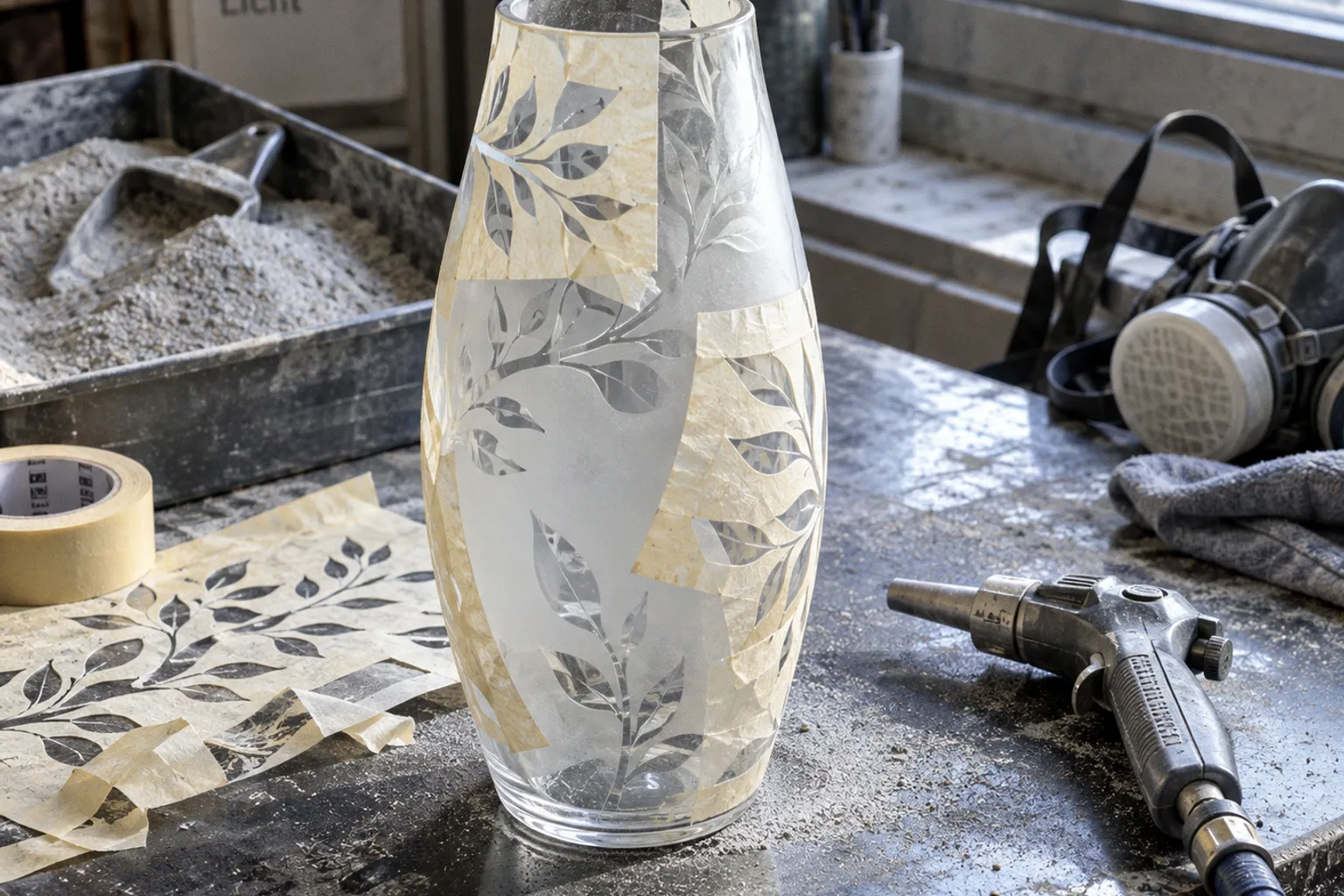 Sandstrahlen von Glas: Checkliste für die Vorbereitung