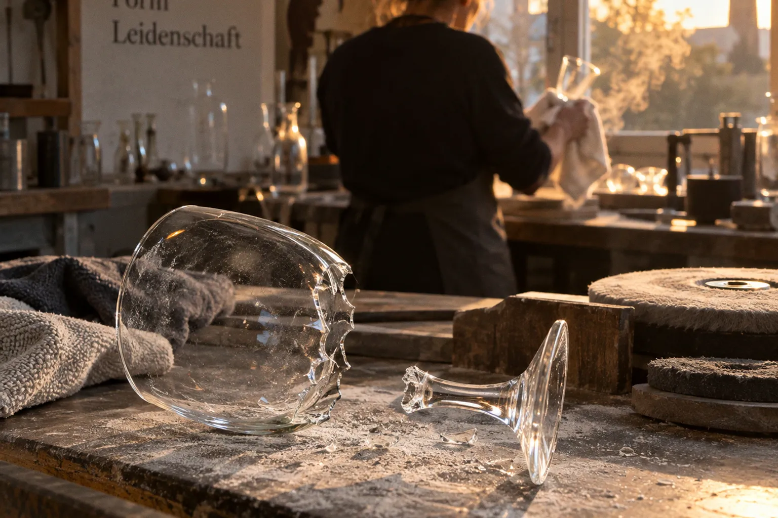 Stielbruch beim Glaspolieren: Typische Fehler und Abhilfe